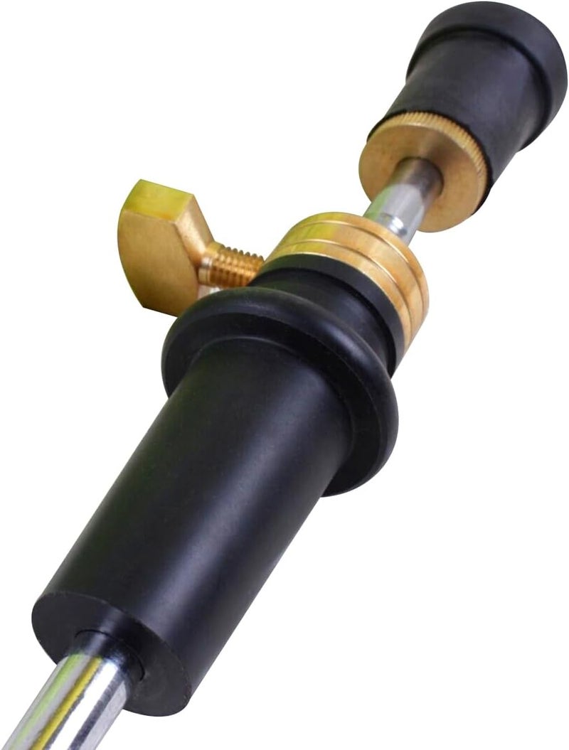 YoungMonic 4/4 3/4 Upright Bass Endpin Metal Stick And Ebony Wood Bottom Strong Light Rubber Bottom - Image 3